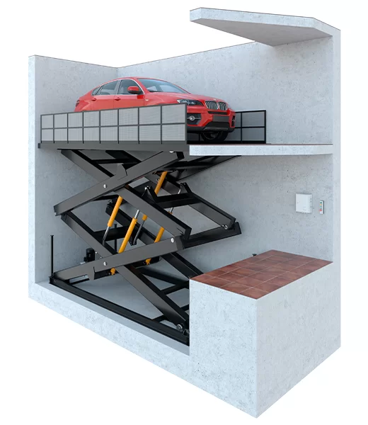 Двухножничный автомобильный лифт - 5000 кг Фото 