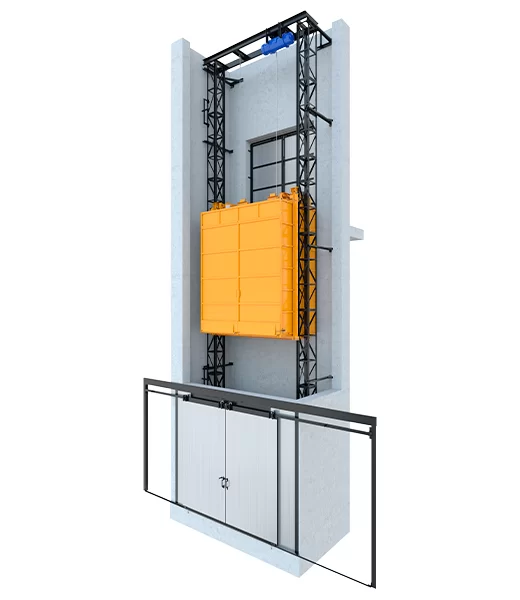 Двухмачтовый подъемник 2000 кг, 18 м Фото 