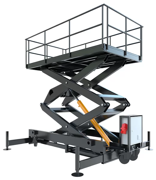 Ножничный передвижной подъемник 3000 кг, 6 м Фото 