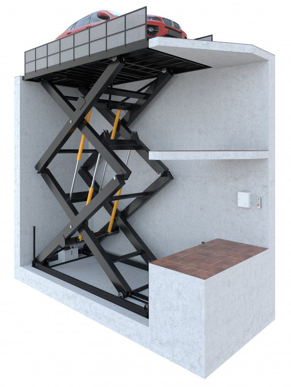 Двухножничный автомобильный лифт - 3000 кг Фото